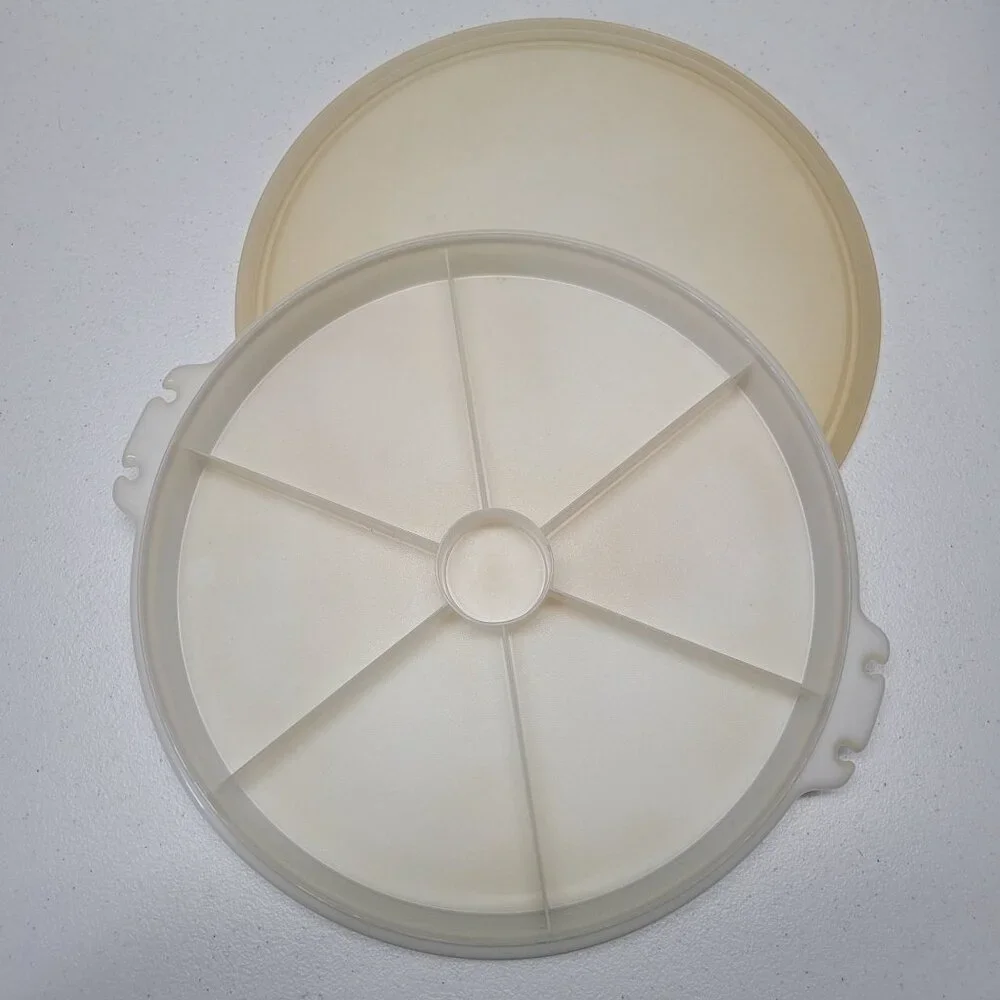 Tupperware 405 Large Round‎ Snack Server Lid Vintage 12 Inch